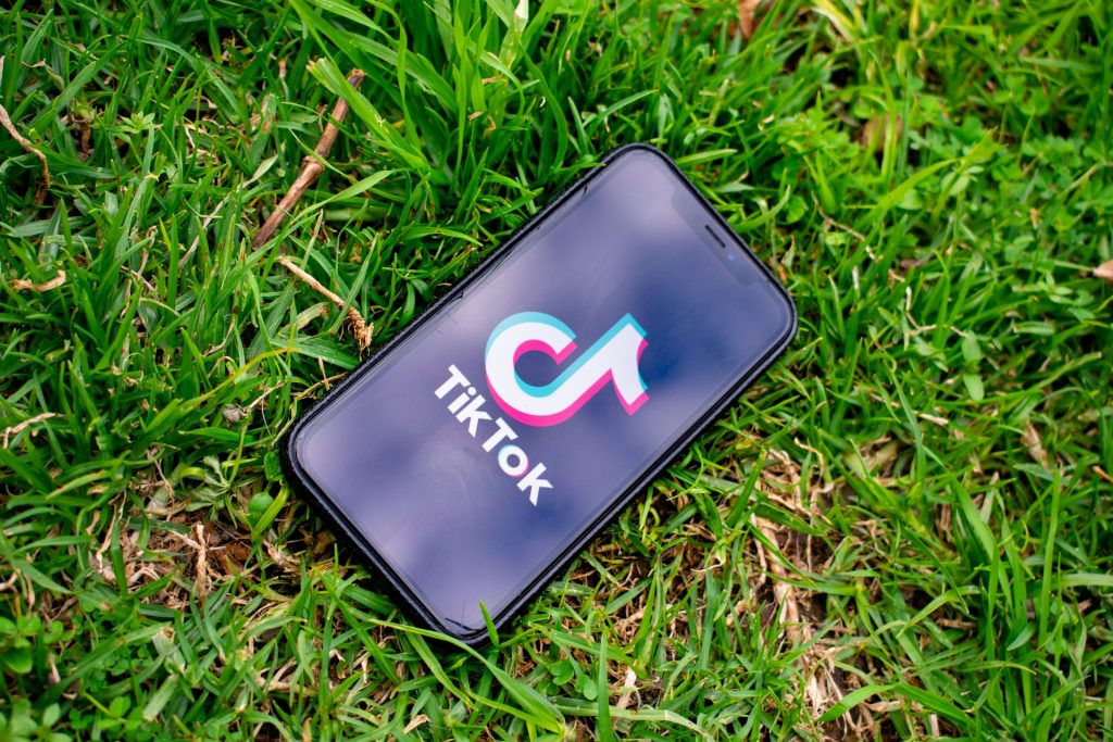 TikTok app on a phone